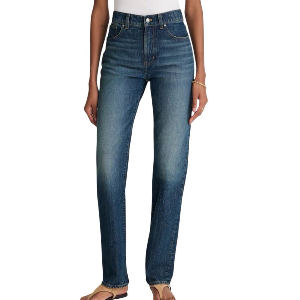 NWT Madewell The Longline Straight Jeans Women’s Size 26 Greendale Wash Blue
